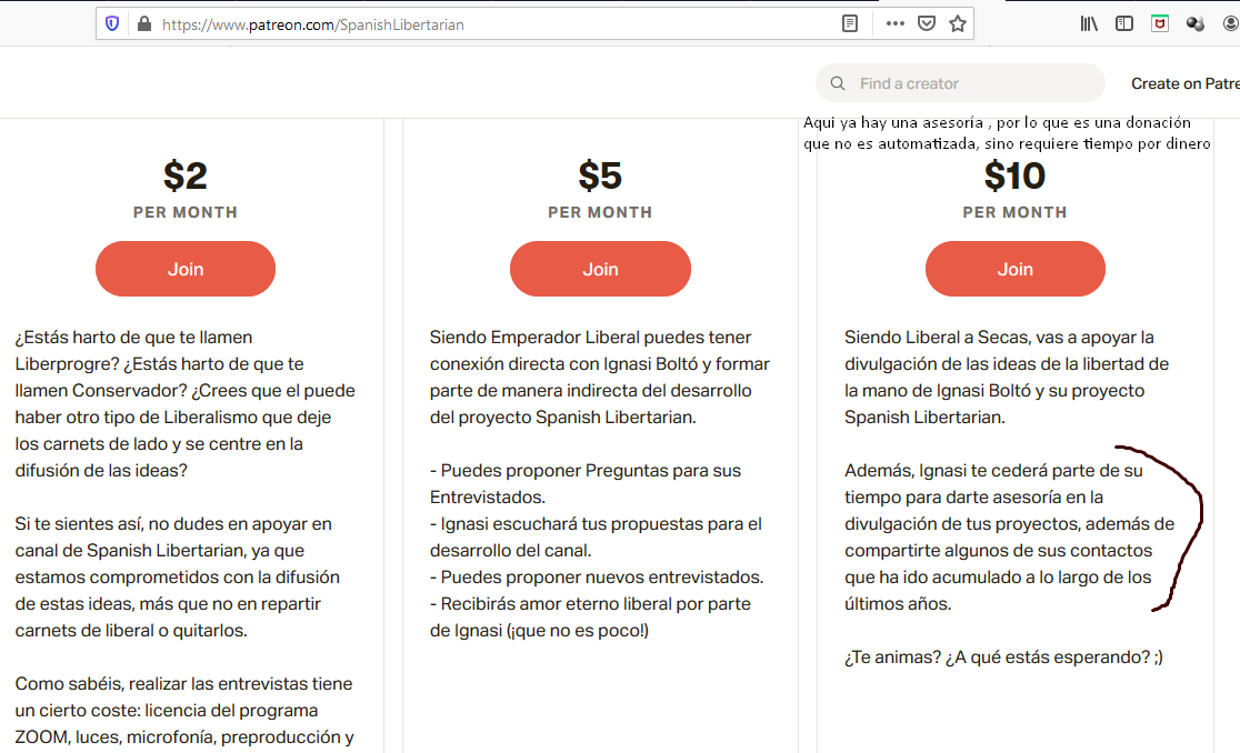 Spanish Libertarian- ejemplo-enriqverawordpress.com (no automatizada donacion)